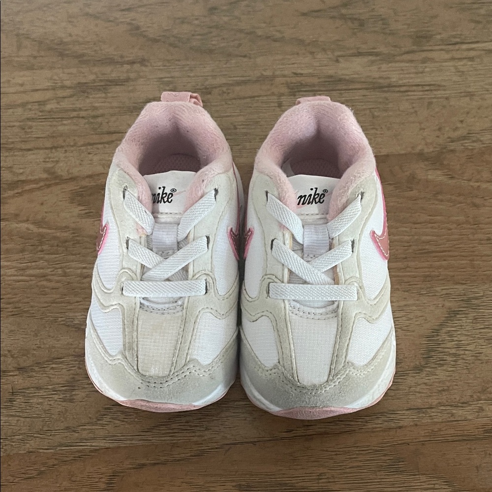 Baby Nike White and Pink Sneakers